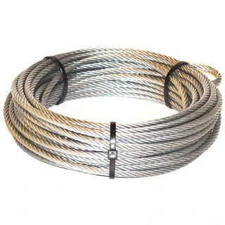 WARN Acessório de guincho 68851: Corda de fio de aço com extremidade de loop e terminal, 1,7 cm de diâmetro x 1,3 m de comprimento